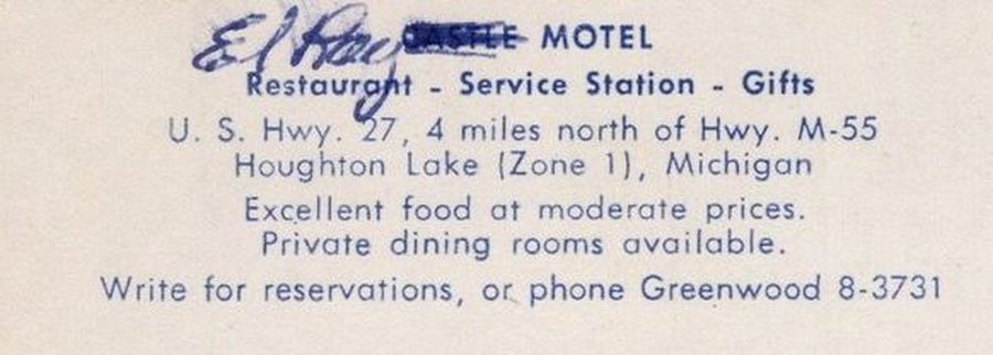 Castle One Stop Motel - Vintage Postcard